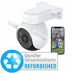 7links WLAN-Pan-Tilt-Outdoorkamera mit 4K-Auflösung, Versandrückläufer 7links WLAN-Pan-Tilt-Outdoorkameras mit 4K, Nachtsicht, Objekt-Tracking, Patrouillen-Funktion & Sirene 