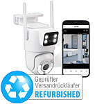 7links Dual-Objektiv-IP-Außen-Kamera, 2x 2K, 3MP, Pan-Tilt, Versandrückläufer 7links Dual-Objektiv-Pan-Tilt-IP-Kameras, Geräuscherkennung, Patrouillen-Funktion, Farb-Nachtsicht
