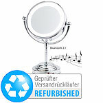 Sichler Beauty LED-Kosmetikspiegel mit Akku, Bluetooth-Lautsprecher,Versandrückläufer Sichler Beauty Akku-Kosmetikspiegel mit Lautsprechern & LED-Lichtern