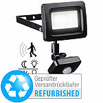 Luminea Mini-LED-Fluter, PIR-Sensor, 10 Watt, 800 lm, Versandrückläufer Luminea LED-Fluter mit Bewegungsmelder (tageslichtweiß)