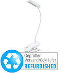 Lunartec Schwanenhals-Klemm-Lampe Versandrückläufer Lunartec Akku Klemmleuchten