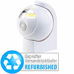 Lunartec Ultrahelle COB-LED-Lampe mit Batteriebetrieb, Versandrückläufer Lunartec LED-Batterieleuchten mit Bewegungsmelder