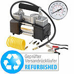 Lescars Mobiler Luft-Kompressor, Manometer, Versandrückläufer Lescars 12-V-Kfz-Druckluft-Kompressoren