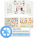 Your Design 3-teiliger Rahmen für Babyfoto und 2 Gipsabdrücke,Versandrückläufer Your Design Rahmen für Babyfotos und Hand-/Fußabdrücke