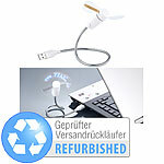 PEARL USB-Ventilator mit 8 programmierbaren Laufschriften, Versandrückläufer PEARL USB-Ventilatoren mit Laufschrift