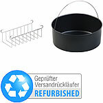 Rosenstein & Söhne Zubehör-Set mit Backform & Toast-Gestell, Versandrückläufer Rosenstein & Söhne Heißluftfritteusen und Mini-Backöfen mit Umluft