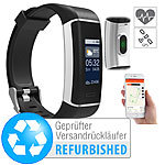 newgen medicals Fitness-GPS-Armband mit XL-Farb-Display (Versandrückläufer) newgen medicals