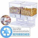 Rosenstein & Söhne Doppel-Spender für Cerealien 33,5 x 30,5 x 16,5 cm,Versandrückläufer Rosenstein & Söhne Doppel-Müsli-Spender