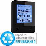 infactory 2in1-Thermometer & Hygrometer, Versandrückläufer infactory Hygrometer Thermometer mit Schimmel Alarm