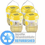 Exbuster 4er-Set giftfreie Solar-LED-Insektenfalle, Versandrückläufer Exbuster Giftfreie Insektenfallen mit LED-Lichtern