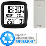 infactory Digitaler Funkwecker mit Dual-Alarm, Thermometer, Versandrückläufer infactory