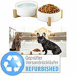 Sweetypet Doppel-Futter- & Trinknapf aus Keramik, Versandrückläufer Sweetypet Doppel-Futternäpfe mit Ständer