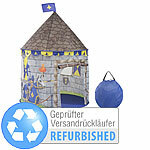 infactory Kinder-Spielzelt, Ritterburg-Look mit Tür & Fenster, Versandrückläufer infactory Spielzelte