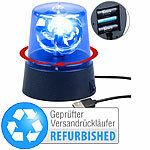 Lunartec LED-360°-Partyleuchte im Blaulichtdesign, Versandrückläufer Lunartec 