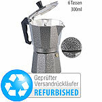 Cucina di Modena Espresso-Kocher in Hammerschlag-Optik, Versandrückläufer Cucina di Modena Espressokocher