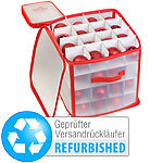 infactory Aufbewahrungsbox für 64 Christbaumkugeln, Versandrückläufer infactory Aufbewahrungsboxen für Christbaumkugeln