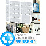 infactory 30er-Set Klebehaken, transparent, wasserresistent, Versandrückläufer infactory Wasserresistente Klebehaken