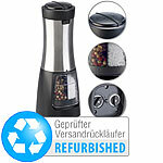 Rosenstein & Söhne 2in1-Akku-Salz- & Pfeffermühle, Versandrückläufer Rosenstein & Söhne Akku-Kombi-Gewürzmühlen