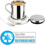 PEARL USB-Warmhalteplatte mit Isolier-Tasse Versandrückläufer PEARL USB Getränkewärmer
