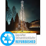 Lunartec LED-Metall-Tannenbaum, Stern, für außen, Versandrückläufer Lunartec LED-Weihnachtsbäume aus Metall für außem