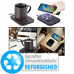 PEARL 2in1-USB-Tassenwärmer mit Qi-kompatibler Ladestation,Versandrückläufer PEARL 2in1-USB-Tassenwärmer mit Qi-kompatibler Ladestation
