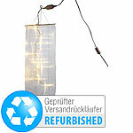 Lunartec Organza-Lichterschlauch: 60 cm Lichtskulptur (refurbished) Lunartec Lichtskulptur