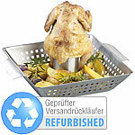 Rosenstein & Söhne BBQ-Hähnchen-Griller mit Aroma-Behälter Versandrückläufer Rosenstein & Söhne BBQ-Hähnchen-Griller
