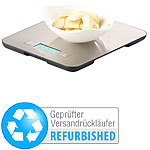 Rosenstein & Söhne Digitale Edelstahl-Küchenwaage mit Timer, bis 15 kg, Versandrückläufer Rosenstein & Söhne Digitale Küchenwaagen mit Timern