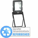 PEARL LED-Arbeitsleuchte im Baustrahler-Design, Versandrückläufer PEARL Batterie-Arbeitsleuchten im Baustrahler-Design