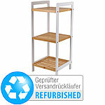 Rosenstein & Söhne Bambus-Standregal mit 3 Ablagen, Versandrückläufer Rosenstein & Söhne Bambus-Standregale