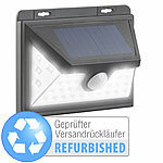 Luminea Solar-LED-Wandleuchte mit Bewegungs-Sensor & Akku, Versandrückläufer Luminea Solar-LED-Wandlichter mit Nachtlicht-Funktion