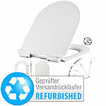 BadeStern Flacher WC-Sitz, D-Form, Absenkautomatik,Versandrückläufer BadeStern Antibakterielle WC-Sitze mit Absenkautomatik
