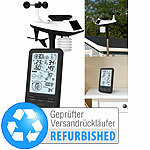 infactory Funk-Wetterstation mit Profi-Außensensor, Versandrückläufer infactory Funk-Wetterstationen mit Außensensor und Regenmesser