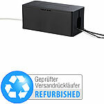 Callstel Kabel- & Steckdosen-Box mit Kabelschlitzen, Deckel, Versandrückläufer Callstel Kabelboxen