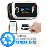 newgen medicals Medizinischer Finger-Pulsoximeter mit OLED-Display,Versandrückläufer newgen medicals Finger-Pulsoximeter mit Bluetooth und ELESION-App