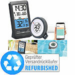 infactory Smartes WLAN-Teich- & Poolthermometer, Versandrückläufer infactory Funk-Poolthermometer mit WLAN und App