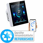 revolt WLAN-Fußbodenheizung-Thermostat mit Touchdisplay, Versandrückläufer revolt WLAN-Raumthermostate