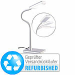 Lunartec LED-Schreibtischlampe mit Schwanenhals, 5 Watt, Versandrückläufer Lunartec LED-Schreibtischlampen mit Schwanenhals