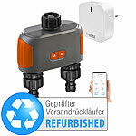 Royal Gardineer Bewässerungscomputer mit Bluetooth 5, WLAN-Gateway, Versandrückläufer Royal Gardineer WLAN-Bewässerungscomputer mit Dual-Bewässerungs-Ventil und App