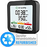 infactory Akku-Messgerät für TVOC, mit CO2-Anzeige, Uhrzeit,Versandrückläufer infactory TVOC-Messgerät mit Anzeige von CO2, Uhrzeit, Temperatur und Luftfeuchtigkeit