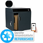 AGT Smarter Paketbriefkasten aus Stahl, 46 x 50 x 50 cm, Versandrückläufer AGT Smarte Paketbriefkästen mit App-Steuerung