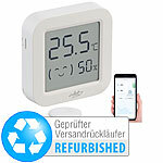 infactory Mini-Thermo-/Hygrometer, Komfort-Anzeige,LCD-Display,Versandrückläufer infactory Mini-Thermo- und Hygrometer mit Komfort-Anzeige und App