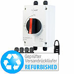 revolt DC-Trennschalter, 4-polig, bis 1.200 V, 40A, KVersandrückläufer revolt DC-Trennschalter, 4-polig, Kabeldurchführungen