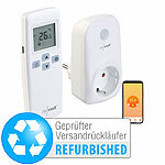 revolt WLAN-Steckdosen-Thermostat mit Sensor-Fernbedienung, Versandrückläufer revolt WLAN-Steckdosen-Thermostate mit Fernbedienung, App und Sprachsteuerung