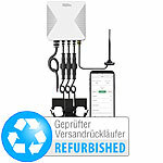 Luminea Home Control Smarter 3-Phasen-WLAN-Stromzähler, Versandrückläufer Luminea Home Control 3-Phasen-WLAN-Stromzähler und Echtzeit-Energiemonitore