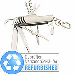 PEARL 11in1-Multifunktions-Taschenmesser aus Edelstahl, Versandrückläufer PEARL Multifunktions-Taschenmesser