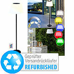 Lunartec Solar-LED-Tisch- & Stehleuchte mit Fernbedienung, Versandrückläufer Lunartec Solar-LED-Tisch- & Stehleuchten mit RGB-CCT-Funktion