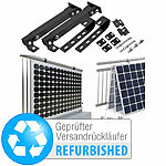 revolt Universal-Balkon- & Zaun-Geländer-Halterungen, Versandrückläufer revolt Balkon-Geländer-Halterungen für Solarmodul