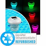 infactory 3in1-Poolthermometer, Chlor-Dosierer, Versandrückläufer infactory Solar-Poolthermometer, Chlor-Dosierer und RGB-Leuchten