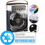 Sichler Haushaltsgeräte USB-Tischventilator mit Ultraschall-Vernebler, Versandrückläufer Sichler Haushaltsgeräte Mini-USB-Tischventilatoren mit Ultraschall-Vernebler